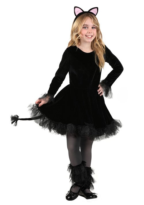 Precious Black Cat Girl's Costume - US 1284