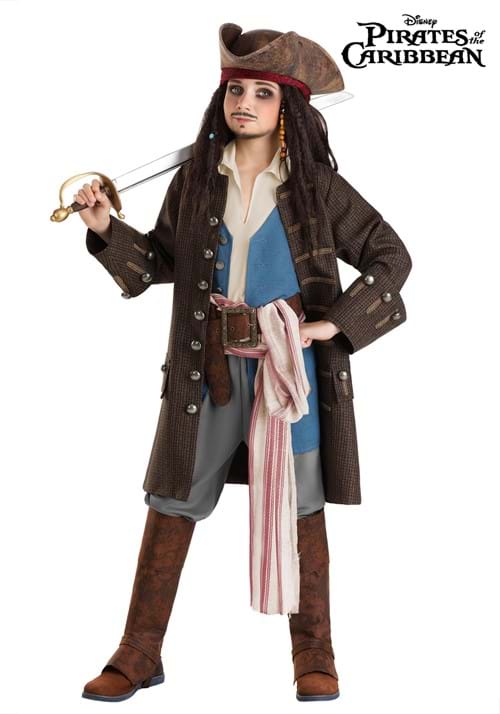 Premium Jack Sparrow Pirate Costume for Boys - US 3086
