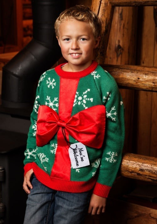 Present Ugly Christmas Kid's Sweater - US 7257