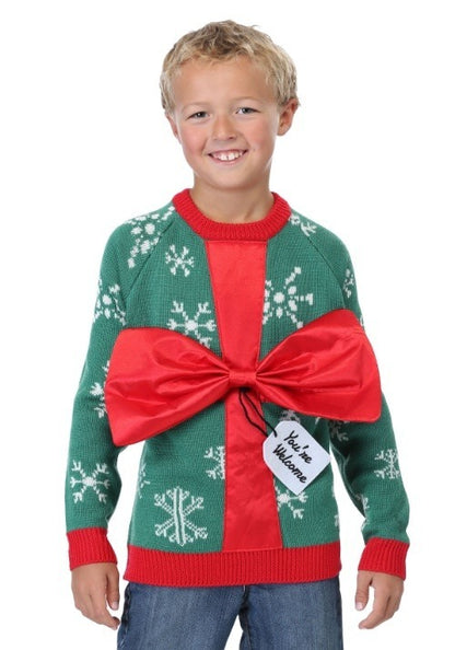 Present Ugly Christmas Kid's Sweater - US 7257