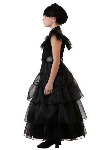 Girl's Deluxe Wednesday Addams Rave'N Dance Costume Dress - US 4616
