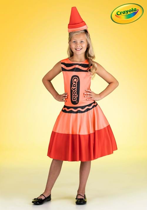 Girl's Red Crayon Costume Dress - US 1929