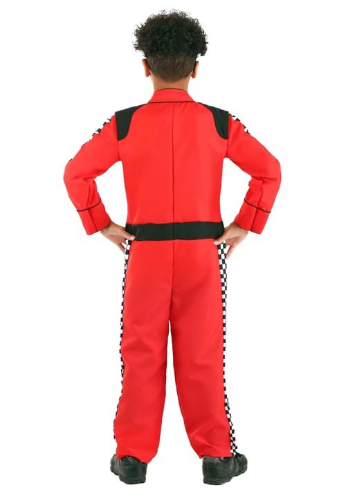 Kid's Red Racer Jumpsuit Costume - US 7588