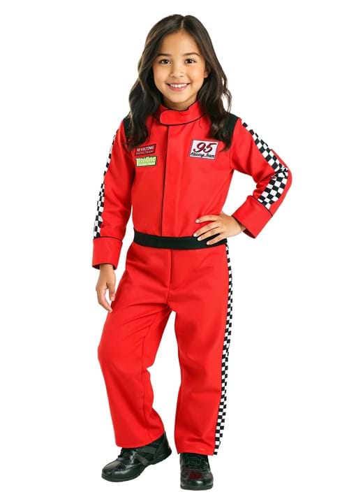 Kid's Red Racer Jumpsuit Costume - US 7588