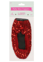 Red Sequin Ruby Shoe Toppers for Kids - US 8418