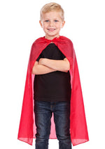 26-Inch Kid's Red Superhero Costume Cape - US 8833