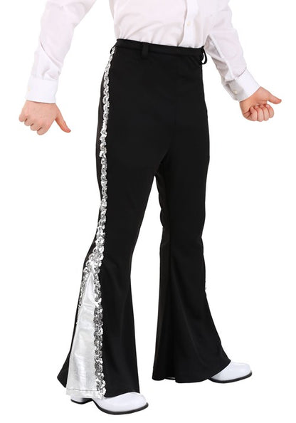 Kid's Silver Sequin Disco Costume Pants - US 5054