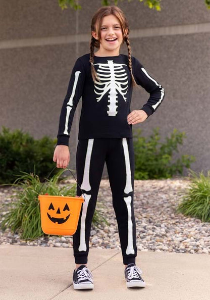 Skeleton 2 Piece Jogger Sleep Set for Kids - US 6121