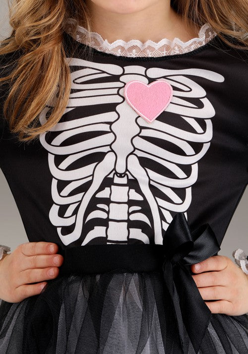 Skeleton Dress Costume for Kids - US 0476