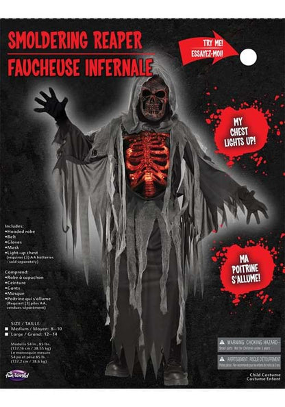 Smoldering Reaper Costume for Kids - US 3967