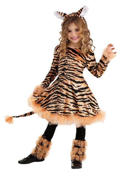 Girl's Snazzy Tiger Costume - US 1542