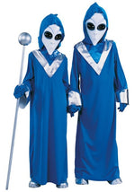 Kid's Blue Space Alien Costume - US 9200