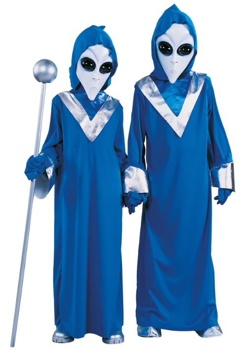 Kid's Blue Space Alien Costume - US 9200