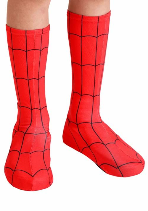 Kid's Spider-Man Costume Boot Covers - US 9619