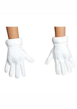 Super Mario Brothers White Costume Gloves for Kids - US 4173
