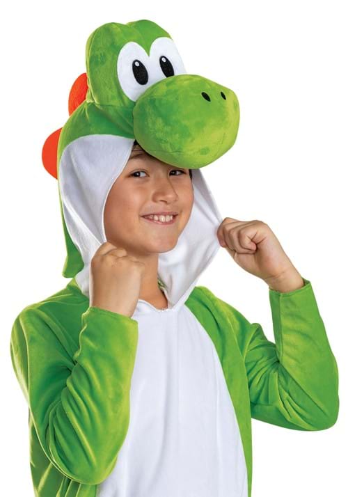 Kid's Super Mario Yoshi Hooded Jumpsuit Costume - US 4480