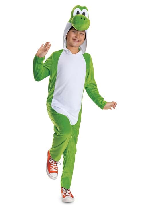 Kid's Super Mario Yoshi Hooded Jumpsuit Costume - US 4480