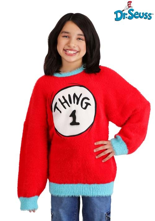 Dr. Seuss Kid's Thing 1 & 2 Christmas Sweater - US 6769