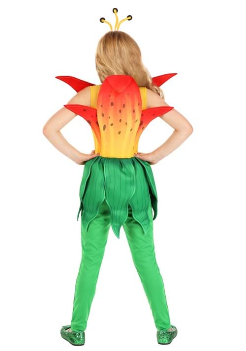 Tiger Lily Flower Costume for Girls - US 0794