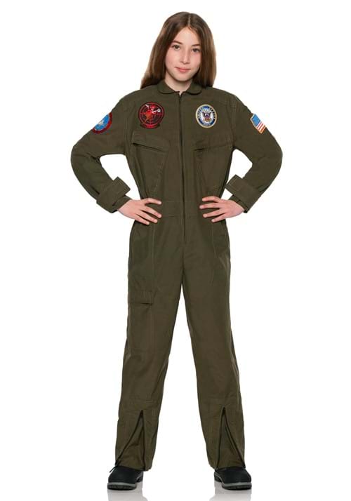 US Navy Top Gun Jumpsuit Costume for Kids - US 9506