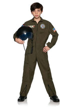 US Navy Top Gun Jumpsuit Costume for Kids - US 9506