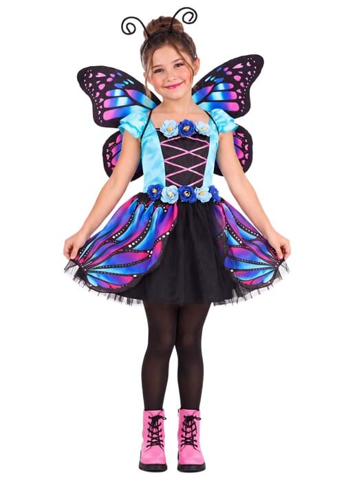 Girl's Vibrant Butterfly Costume Dress - US 9026