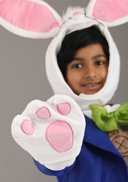 Whimsical White Rabbit Costume for Kids - US 6537