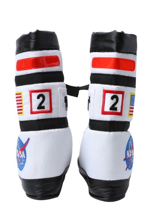 Kids White Astronaut Boots - US 7027