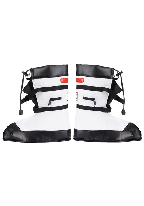 Kid's White Astronaut Costume Boots - US 4859