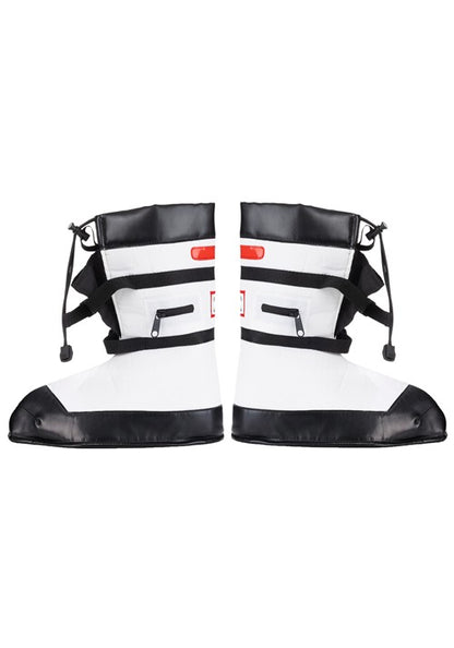 Kid's White Astronaut Costume Boots - US 4859