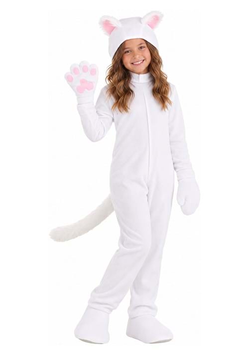 White Cat Costume for Kids - US 9520