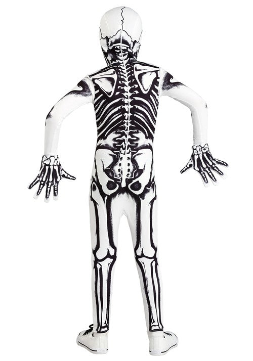 Kid's White Skeleton Costume - US 7530