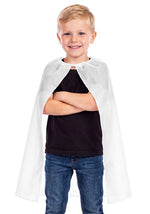 26-Inch Kid's White Superhero Costume Cape - US 2526