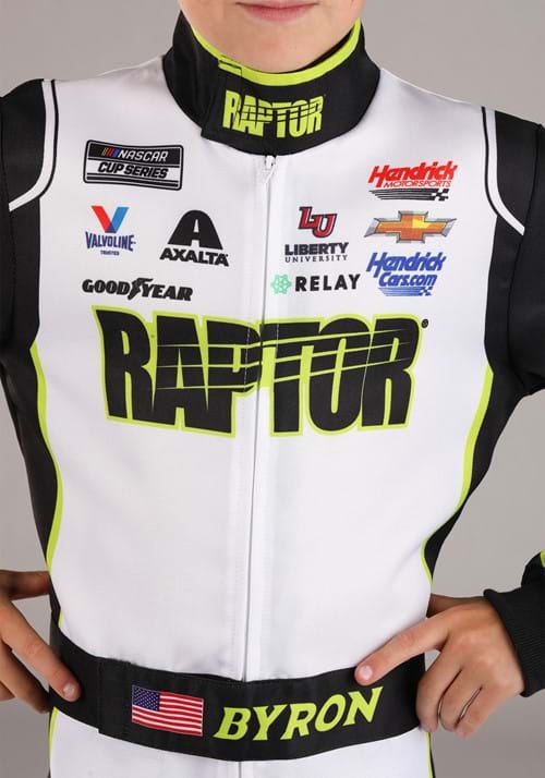 William Byron Raptor Uniform NASCAR Kid's Costume - US 9180