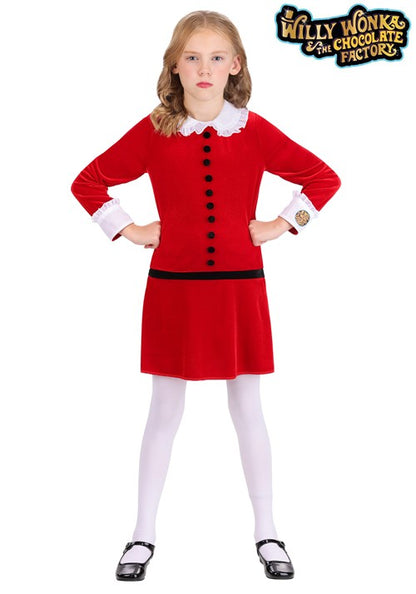 Girl's Willy Wonka and the Chocolate Factory Veruca Salt Costume - US 1704