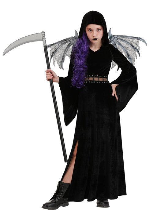Girl's Winged Reaper Costume - US 7746