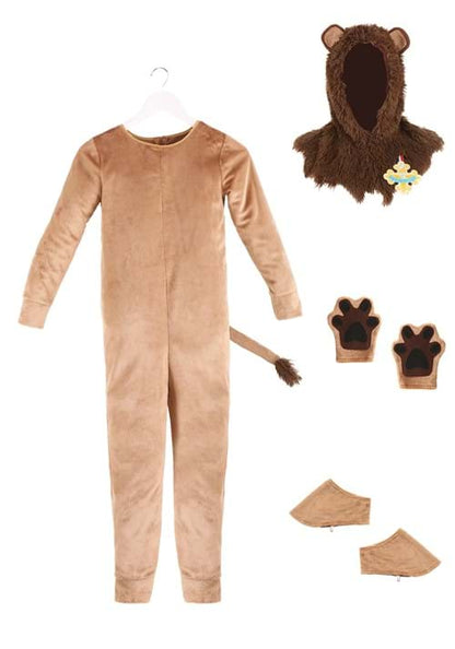 Wizard of Oz Cowardly Lion Costume for Kids - US 2311