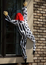 Killer Clown Window Hanging Halloween Decoration - US 3594
