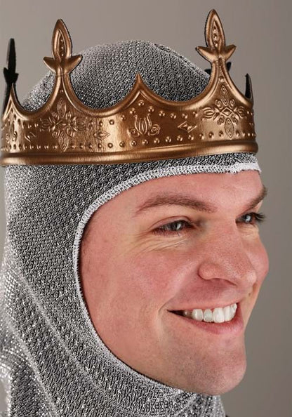 King Arthur Costume Crown & Hood Accessory - US 2886