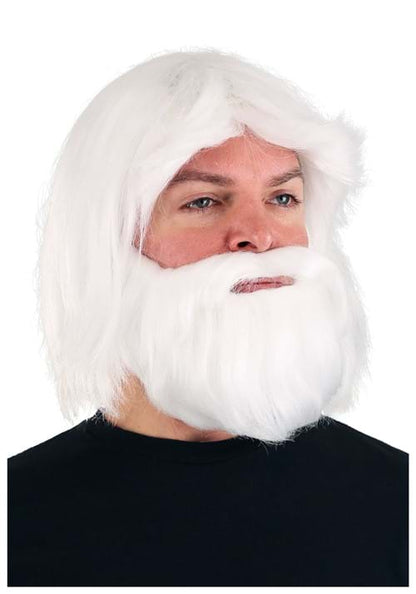 Men's King Neptune Costume Wig and Beard Set - US 8941