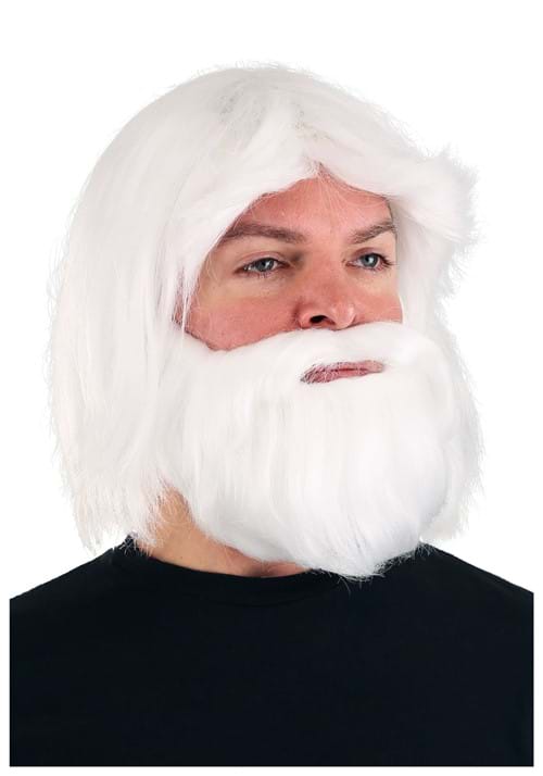 Men's King Neptune Costume Wig and Beard Set - US 8941