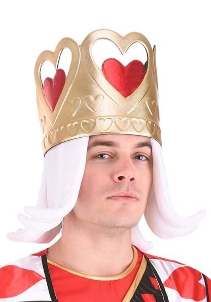 King of Hearts Crown Costume Accessory - US 3626