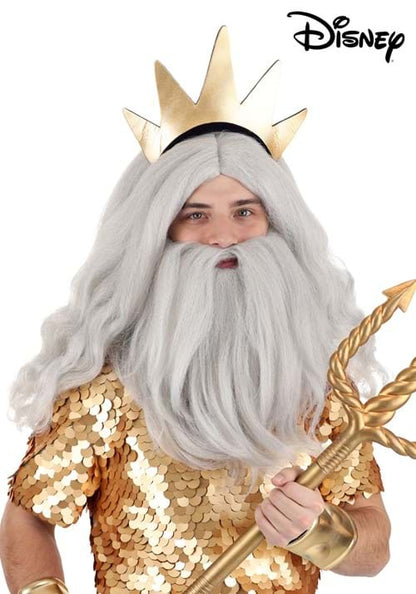 Disney King Triton Beard and Wig Costume Accessory Kit - US 6002