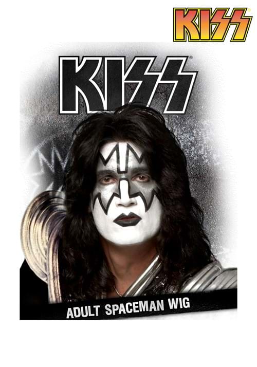 KISS Spaceman Men's Black Costume Wig - US 5772