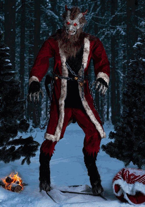 6.5FT Krampus Animatronic Decoration - US 8986