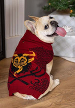 Red Krampus Holiday Pet Sweater - US 2754