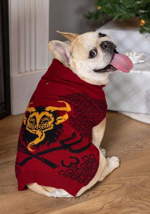 Red Krampus Holiday Pet Sweater - US 2754