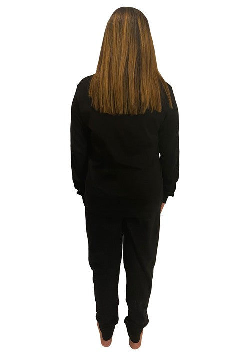 Skeleton 2 Piece Jogger Sleep Set for Women - US 6977