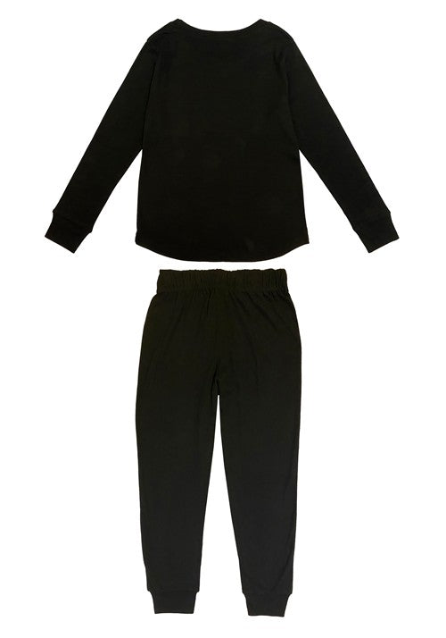 Skeleton 2 Piece Jogger Sleep Set for Women - US 6977