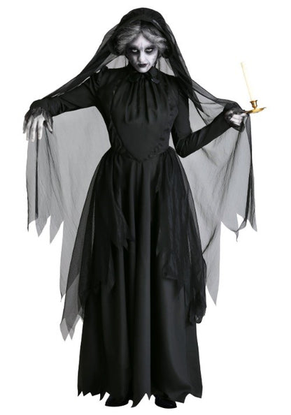 Lady in Black Ghost Costume - US 3959